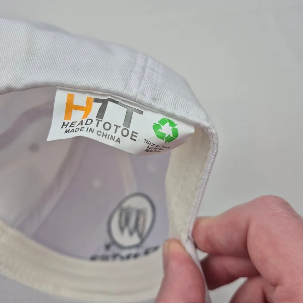 Buick Hat Cap White Strapback‎ Baseball Cap Embroidered Logo GM Licensed